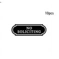 thumbnail image 2 of No Soliciting Sign Stickers*10 - No Soliciting Label Pvc Sticker Home Door Doorbell Sticker, 2 of 4
