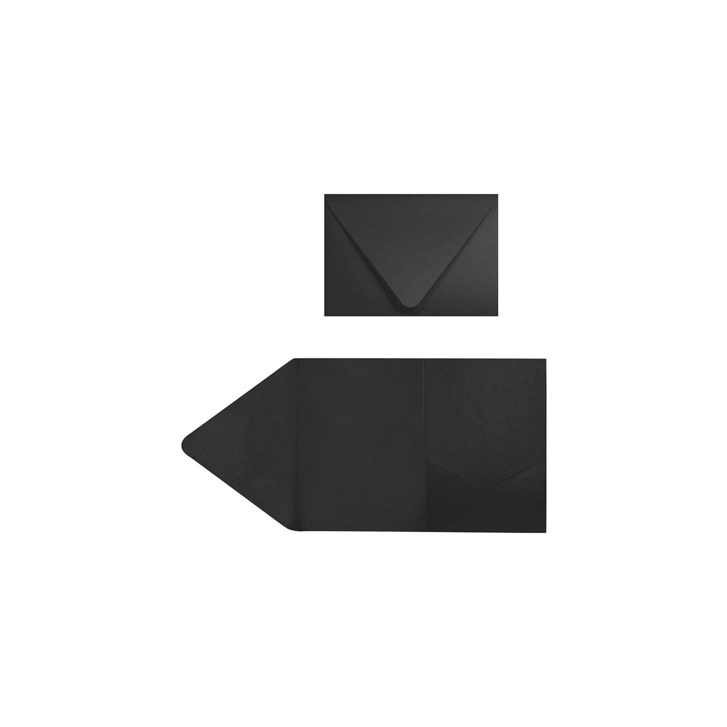 LUX A7 Pocket Invitations (5 x 7) 50/Pack Midnight Black