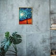thumbnail image 2 of COMIO 12x16in / 16x20in Painting Colorful Tree Pattern with Golden Frame for Living Room Wall Decor 12x16in, 2 of 4