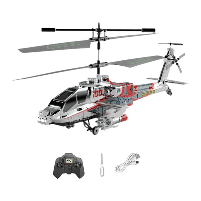 Helicóptero de juguete a control remoto, helicóptero RC coleccionable, 1 llave de despegue/aterrizaje, aeronave Oro