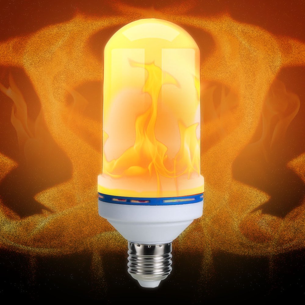 Spencer E26 LED Bulb Flame Effect Fire Light Bulb Flickering Warm Flame