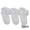 White 3pcs, variant on LYMAYTER 3 Pack ‌Spring Toddler Socks Breathable Eyelet Socks‌ Double Ruffle Girls Dance Socks 1-12Y