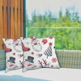 thumbnail image 5 of GZHJMY Merry Christmas Snowman Throw Pillow Cases Pillow Covers 1 Pack Cushion Cases with Zipper for Sofa Couch Bedroom Christmas Winter Holiday 18x18 Inch Home Decor, 5 of 6