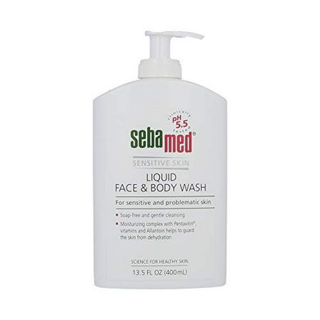 wash body sensitive fluid dermatologist sebamed paraben cleanser ounces milliliters mild hydrating recommended liquid pump ph skin face