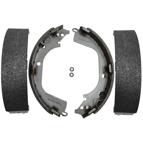 Detroit Axle - Rear Semi-metallic Brake Shoes Replacement for 2008 2009 2010 2011 2012 2013 Chevy Silverado 1500 GMC Sierra 1500