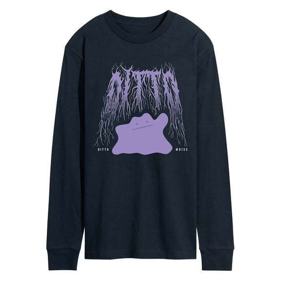 Pokémon - Metal Ditto - Men's Long Sleeve Graphic T-Shirt