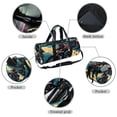 thumbnail image 2 of Motorcycle Size 17.7 inch Sports Bag with Interior Zipper Pocket - Travel Tote, Gym Bag, Basketball Bag - Large Capacity, 2 of 6
