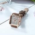 thumbnail image 5 of Women Wrist Watch - Ultra-Thin Elegant Simple Square Large Dial Women's Belt Quartz Waterproof Watch 30M Waterproof Analog Watches for Students Ladies, 5 of 7