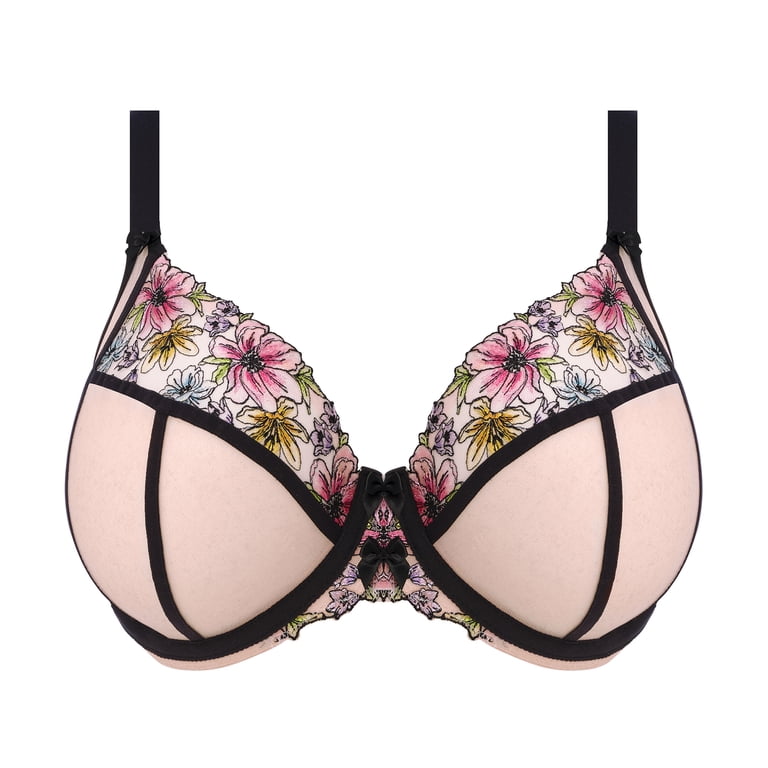 Elomi Carrie Plunge Underwire Bra (301802),36HH,Ballet Pink