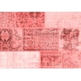 thumbnail image 1 of Ahgly Company Indoor Rectangle Patchwork Red Transitional Area Rugs, 2' x 4', 1 of 4