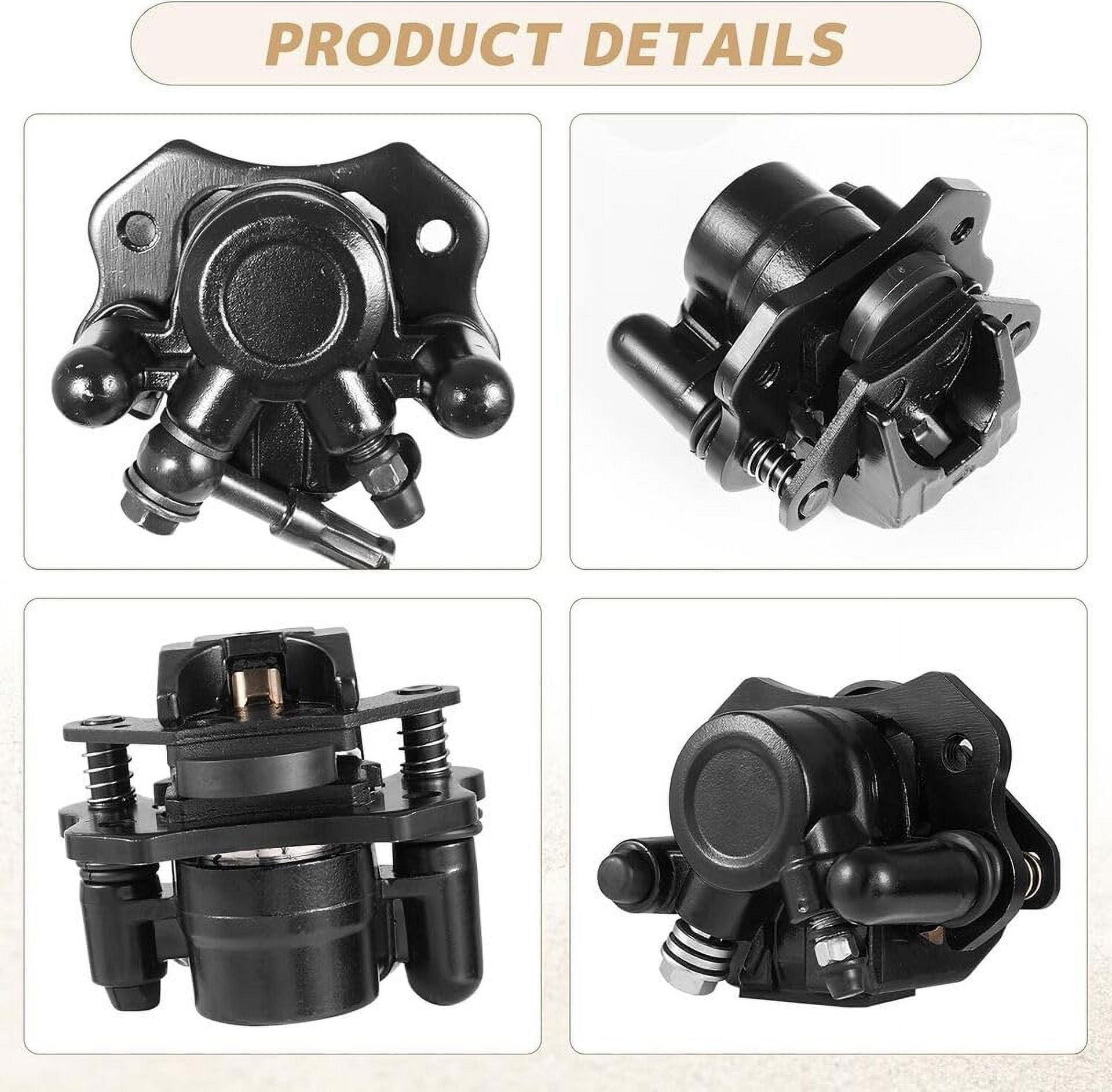 Rear Hand Hydraulic Disc Brake Master Cylinder Caliper Assembly with New Brake Pads for 50cc 70cc 90cc 110cc 125cc ATV Quad Taotao Sunl Roketa NST