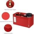 thumbnail image 5 of Purse Organizer Insert For Handbags, Silky Touching Bag Organizer Insert With Bottle Holder, Perfect for Speedy, Neverfull, Tote, ONTHEGO, Artsy, Handbag and More (Mini, Silky Red), 5 of 7