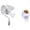 White3, variant on E27 Screw On Mini Ceiling Fan with Light 360 Adjustable Flexible Shaft for Living Room White2