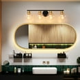 thumbnail image 6 of Vanity Lights for Bathroom 4 Lights Black and Gold Wall Lights with Glass Cover, 6 of 6