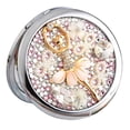 thumbnail image 1 of EeaseCA Rhinestone Dual-sided Makeup Mirror Creative Foldable Mirror Magnifying Mirror, 1 of 7