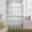 Green White, variant on Beige Coastal Sheer Curtains 45 Inches Long for Living Room/Bedroom, Summer Nautical Beach Coral Starfish Rod Pocket Voile Kitchen Curtains & Drapes Window Treatment 1 Panel, 52"W x 45"L