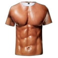 thumbnail image 2 of T-shirt 3d pour Hommes Musculation Simulation Peau Nue Tee-Shirt Manches Courtes, 2 of 5