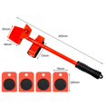 thumbnail image 2 of Furniture Mover Lifter Easy Slides Heavy Duty Transport Lifting Roller Tool with Ripping Bar, 2 of 4