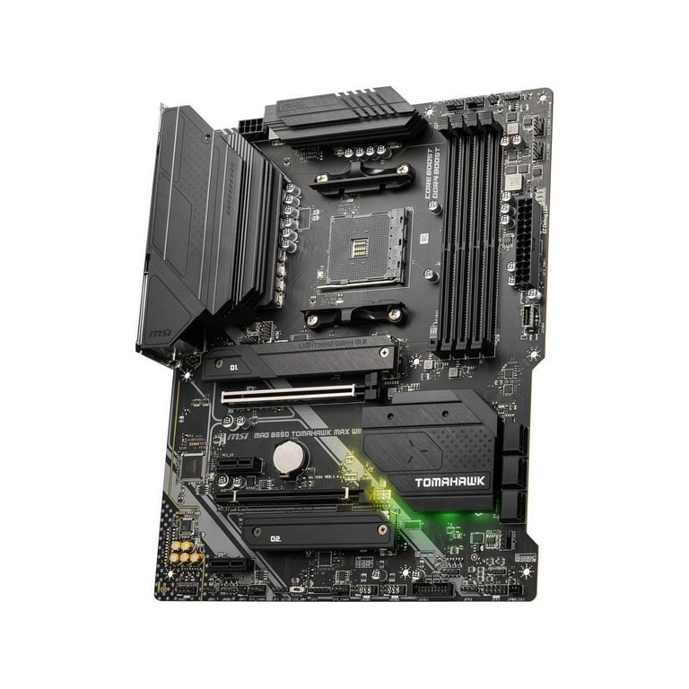 MSI MAG B550 Tomahawk MAX WiFi Gaming Motherboard (AMD AM4, DDR4, PCIe 4.0, SATA 6Gb/s, M.2, USB 3.2 Gen 2, HDMI/DP, ATX, Wi-Fi 6E, AMD Ryzen 5000 MSI MAG B550 Tomahawk MAX WiFi Gaming Motherboard (AMD AM4, DDR4, PCIe 4.0, SATA 6Gb/s, M.2, USB 3.2 Gen 2, HDMI/DP, ATX, Wi-Fi 6E, AMD Ryzen 5000