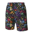 thumbnail image 5 of Kdxio Flowers And Birds Pattern Mens Casual Shorts - Drawstring Summer Beach Sports Shorts for Men, 5 of 9