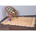 thumbnail image 1 of Indian Handmade Braided Natural Jute With white Color Jute Design Area Rugs , Scalloped Rugs , Home Décor Natural Jute Rugs & Carpet Size , 6 x 6 Feet ( 180 cm x 180 cm )Square, 1 of 5