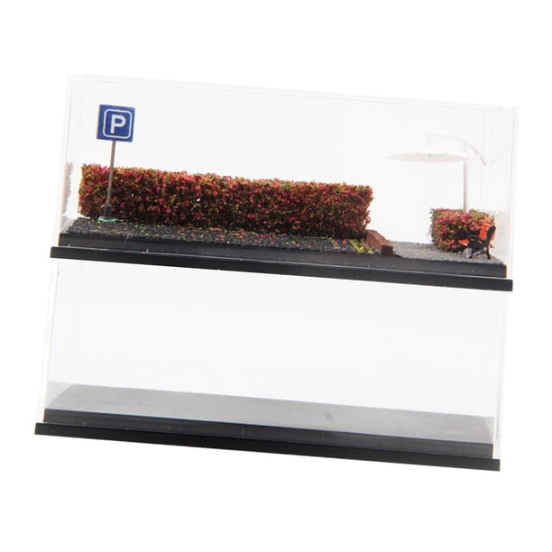 Vitrina para maquetas de vehículos a escala 1/64, 2 unidades, ruedas fundidas a presión, vitrina para aparcamiento de coches Rosa roja