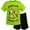 Black / green, variant on Teenage Mutant Ninja Turtles Donatello Raphael Michelangelo Toddler Boys T-Shirt and Mesh Shorts Outfit Set Toddler to Big Kid
