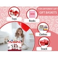 thumbnail image 4 of MYFLOCY Large Valentine Basket Empty Heart Basket for Gifts Collapsible Kids Storage Bins Decor(eopard Print Three Gnome), 4 of 7