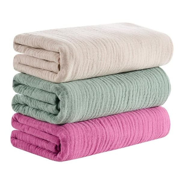 Mantas de recepción CottCare unisex para bebés, 100% algodón de muselina