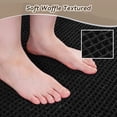 thumbnail image 7 of SIXHOME Bathroom Rugs Waffle Bath Rug Super Soft Absorbent Non Slip Bath Mat Beside Tub Rubber Backed Machine Washable Bathroom Rugs with Tassels Boho Bathroom Decor 20" x 32" Black, 7 of 7