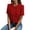 Red, variant on Womens Shirts Round Neck Ruffle Short Sleeve Pleated Pullover Tops Summer Blouse Flutter Sleeve Detail Lightweight Textured Material Straight Hemline Plain Design Red 2XL