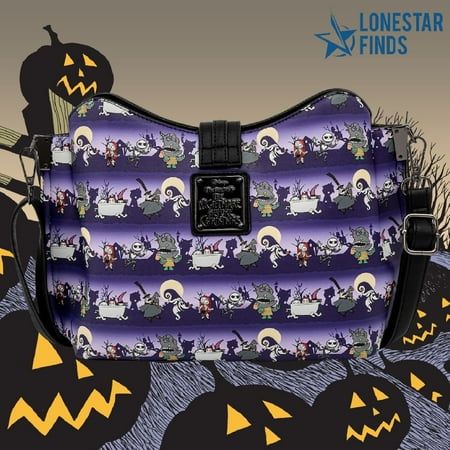 Loungefly Disney Nightmare Before Christmas Halloween Line Purse Crossbody Bag
