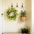 thumbnail image 5 of YOHAVEN Large 50 Inch Spring Front Door Wreath Artificial Green Leaves And Flowers, Indoor Outdoor Patio Wall Decor, Easy Clean Plastic, Seasonal Entryway Statement For Home, Party, Gift, 5 of 7