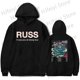 thumbnail image 2 of Sudadera con capucha de Russ It was you all Along Tour, de invierno, para hombre y mujer, unisex, informal, de manga larga, con capucha, ropa de calle, 2 of 5