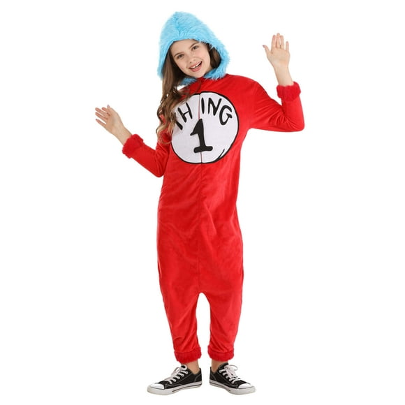 Kids Thing 1 and 2 Jumpsuit Costume