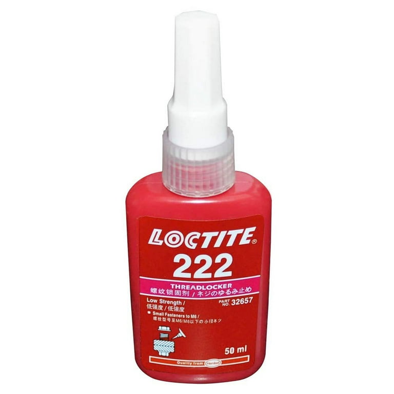  Loctite 222 Threadlocker for Automotive: High-Temperature,  Low-Strength, Anaerobic, One-Piece Assembly, Non-Corrosive, Locks and Seals