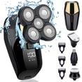 thumbnail image 1 of Juego de Afeitadora de Cabeza Eléctrica HONTEC Impermeable Húmedo y Seco 4 en 1, 1 of 9