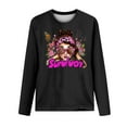 thumbnail image 4 of VKOYWKM Womens Breast Cancer Tee Shirts Breast Cancer Awareness T-Shirt Long Sleeve Pink Ribbon Graphic Tee Tops Fall Crew Neck Loose Fit Breast Cancer Pullover Sweashirt, 4 of 5