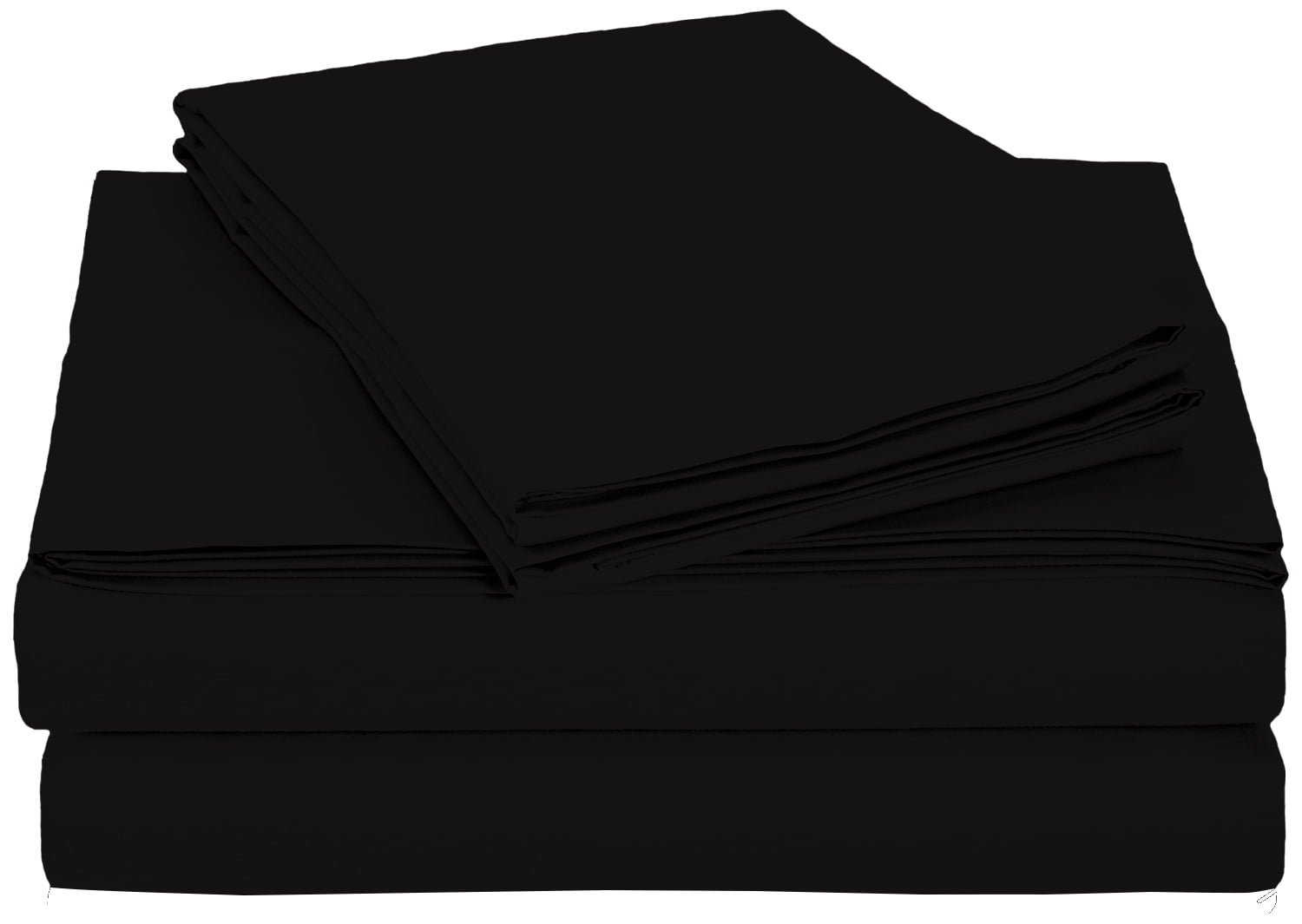Black Solid Sheet SetKingBlack
