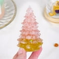 thumbnail image 4 of Christmas Tree Figurine Crystal Christmas Tree Decoration Resin Crystal Christmas Tree Beautiful Unique Xmas Christmas Decoration Xmas Ornament for Fireplace Tabletop Centerpiece with Gift Box, 4 of 8