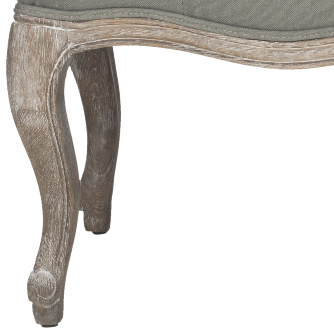 SAFAVIEH Ramsey Traditional Glam Tufted Bench, Sea Mist
