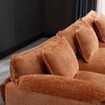 thumbnail image 5 of Modular Cloud Sofa With L-Shape  Sectional Sofa With Removeable Ottoman,Orange, 5 of 7