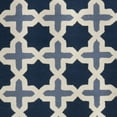 thumbnail image 5 of SAFAVIEH Cambridge Lincoln Geometric Wool Area Rug, Blue/Ivory, 10' x 10' Square, 5 of 6