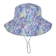 thumbnail image 1 of Sombrero para el sol para bebé, playa de verano UPF 50+, protección solar, sombreros para bebé, sombreros para el sol, gorra para bebé, niña, niño, sombrero de cubo, 1 of 5
