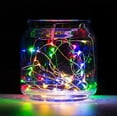 thumbnail image 4 of with Timer Function Battery Operated Dewdrop Led Lights,Mini Fairy Lights for Home Parties Christmas/Halloween Holiday Decoration,6 Hours on/18 Hours Off,30 LEDs,10 Feet (Multi Color, 4), 4 of 10