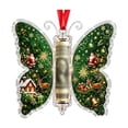 thumbnail image 2 of Christmas Cash Gift Butterfly Ornament, Acrylic Holiday Money Holder Ornament with Built-in Clear Compartment, Hanging Christmas Tree Cash Holder, Decor for Christmas Tree, Window, Car, Holiday Gift, 2 of 7