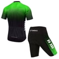 thumbnail image 2 of Men's Summer Short Suits Cycling Set Cycling Jersey with 5D Padded Riding Shorts Quick Dry Breathable Cycling Jersey Set for Outdoor Sport Cycling Biking, 2 of 7