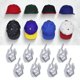 thumbnail image 5 of Percheros Adhesivos Para Sombreros Percheros adhesivos para sombreros, gancho de almacenamiento informal para sombreros, sencillo (blanco), 8 Uds., 5 of 7
