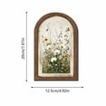 thumbnail image 3 of Vintage Floral Arch Framed Wall Art with Double-Layer Wooden Frame and Wildflower Butterfly Motif for Living Room Wall Decor, 3 of 7