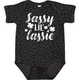 thumbnail image 3 of Inktastic Saint Patrick's Day Sassy Lil' Lassie with Shamrocks Boys or Girls Baby Bodysuit, 3 of 5